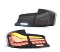 FAROLINS FULL LED DINAMICOS PARA BMW SERIE 5 F10 LIGHT BAR OLED 10-17 PRETO LOOK M4 - 3