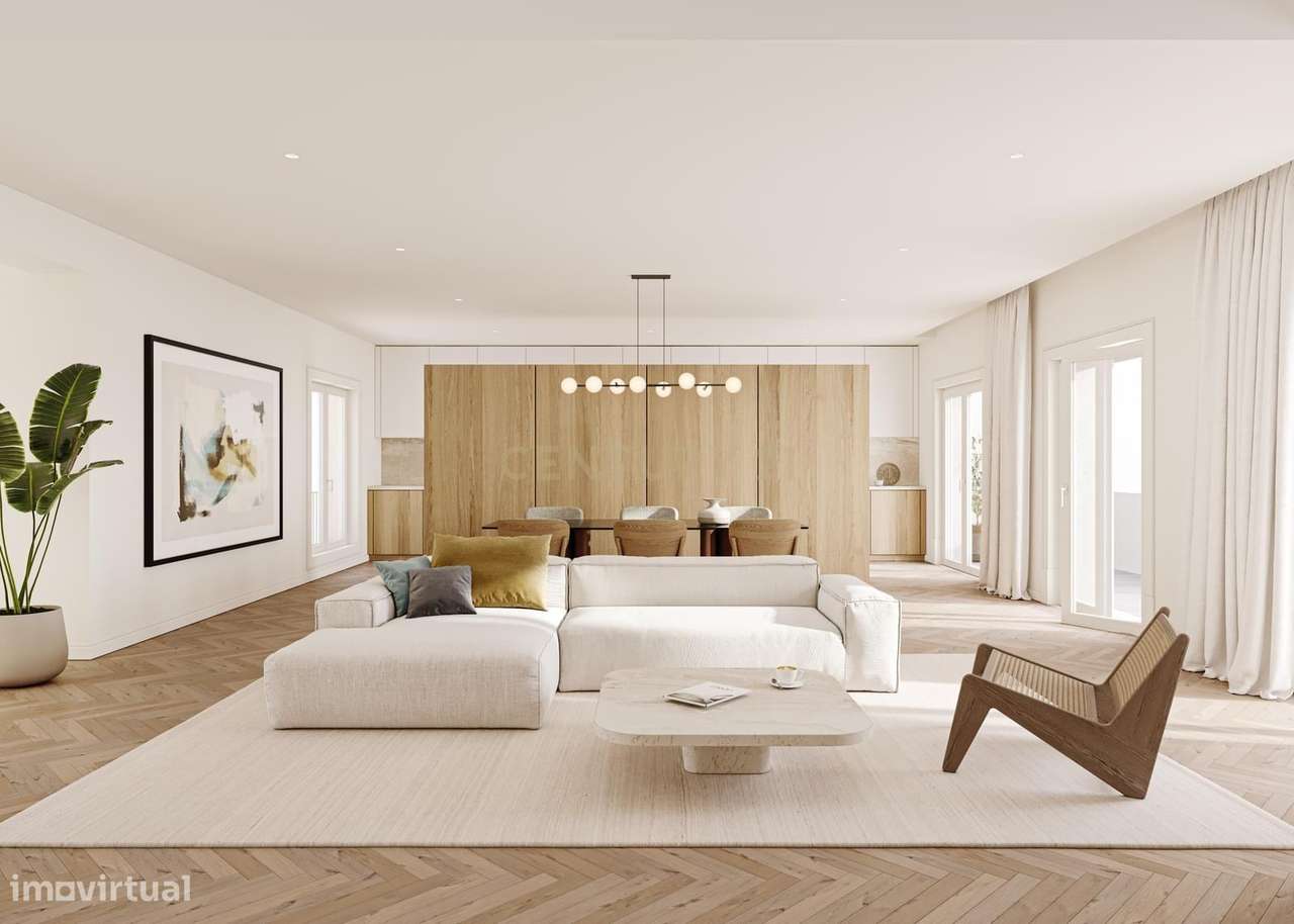 T3 com terraço e varanda nas Avenidas Novas - avenida 5 de Outubro– Li - Grande imagem: 2/24