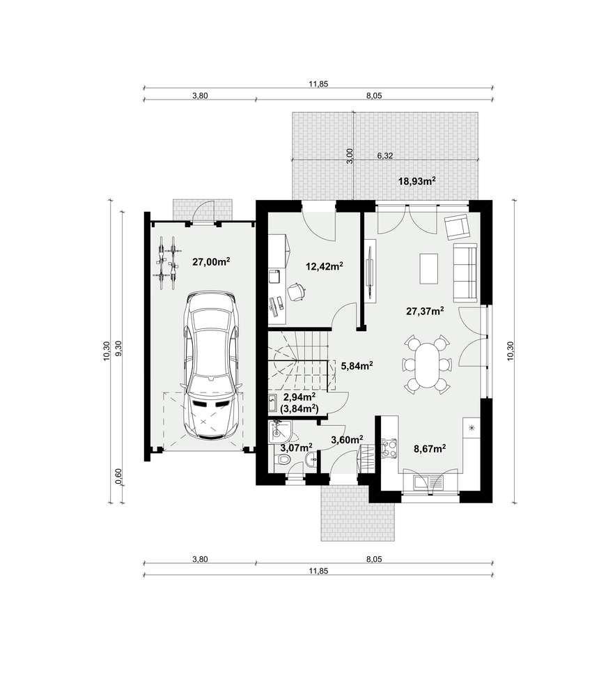 Dom Lena B z garażem, Gostyń, ul. Rybnicka - Pełny obrazek: 4/19