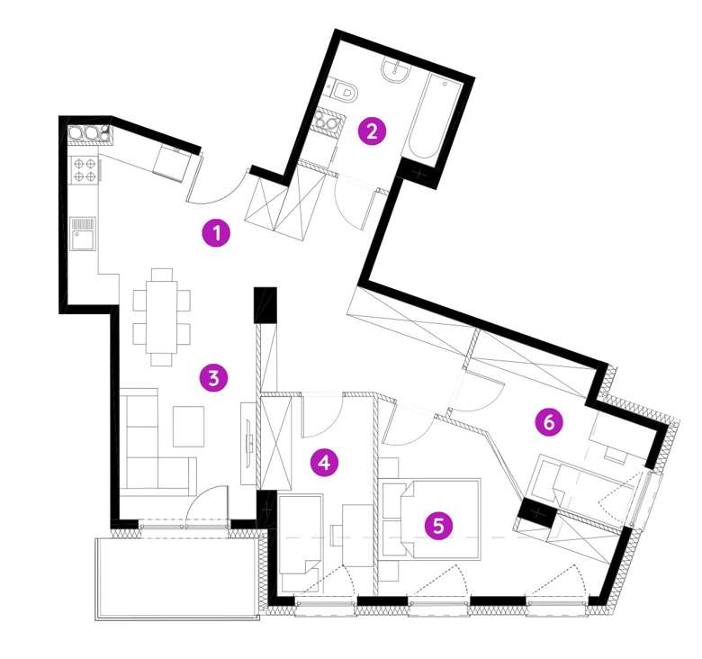 Mieszkanie 4-pokojowe na Nowoczesnym Osiedlu w Świetnej Lokalizacji-5