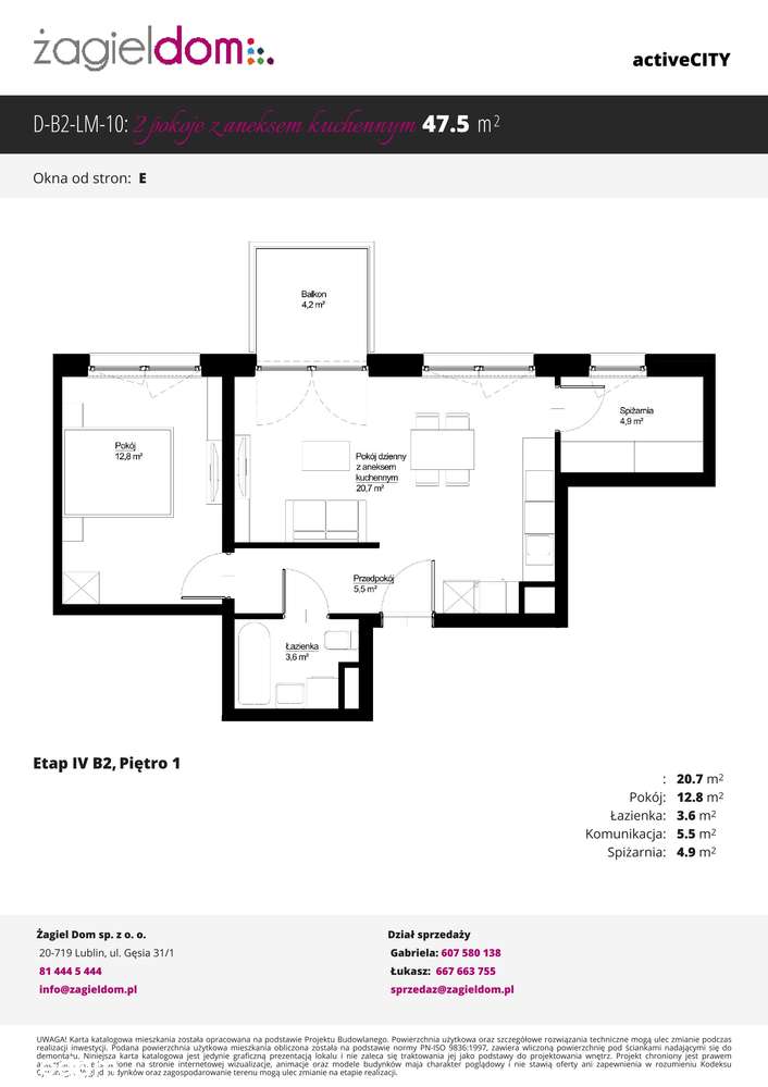 Active City | mieszkanie 2-pok. | B2_1_10 - Pełny obrazek: 2/7