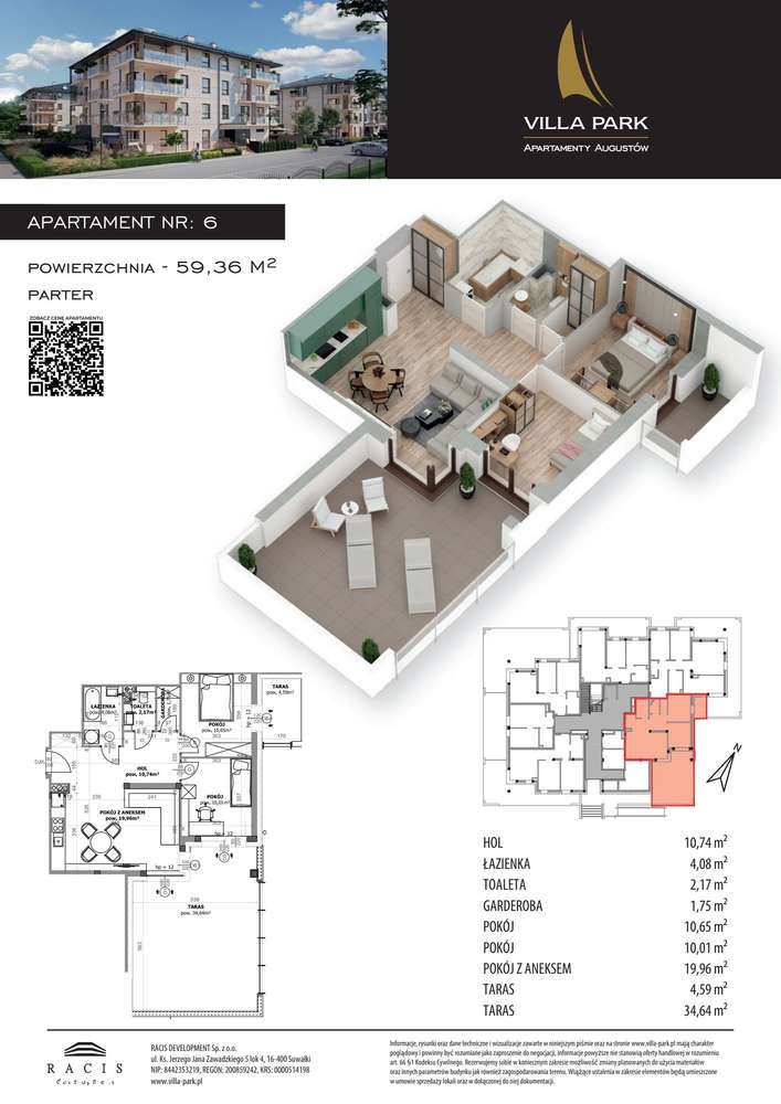 Villa Park | apartament 3-pok. | C6 - Pełny obrazek: 2/7