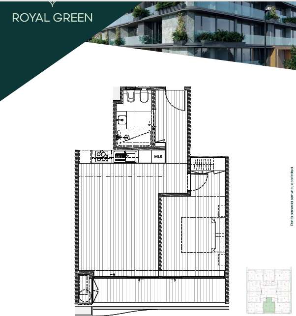 Apartamento T1 com varanda em Vila Nova de Gaia  emp/00966/CO - Grande imagem: 5/5