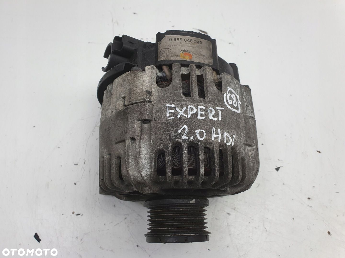 Peugeot Expert 2.0 HDI ALTERNATOR 150A 0986046240 regenerowany - 7