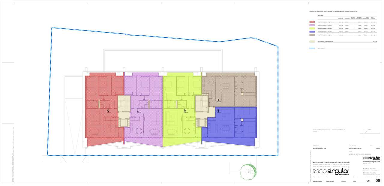 Apartamento T2 em fase de construção c/ 2 frentes e garagem fechada, e-18