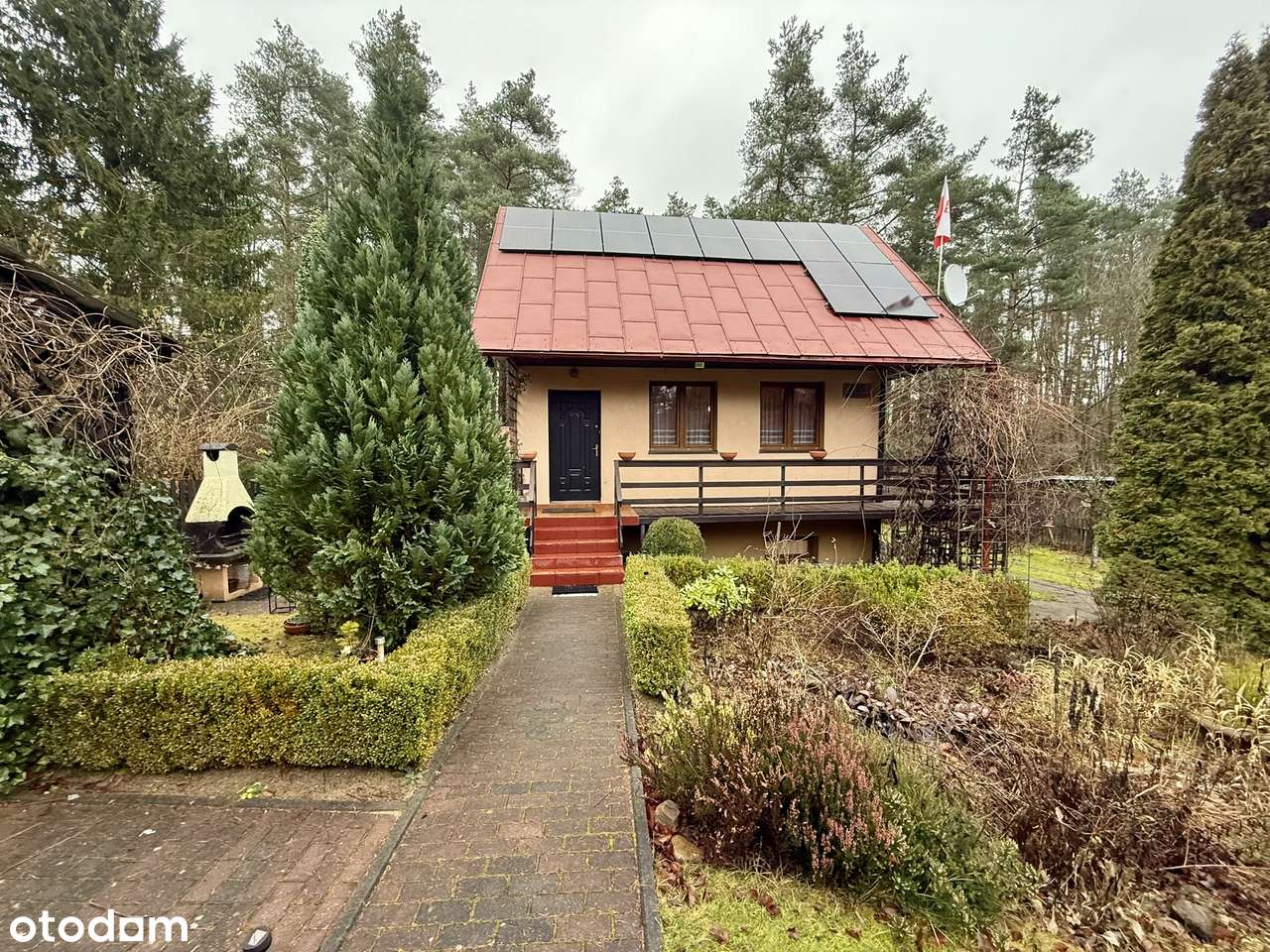 Sielski dom z altanką na Kaszubach |panele fotowoltaiczne jezioro las - Pełny obrazek: 5/16