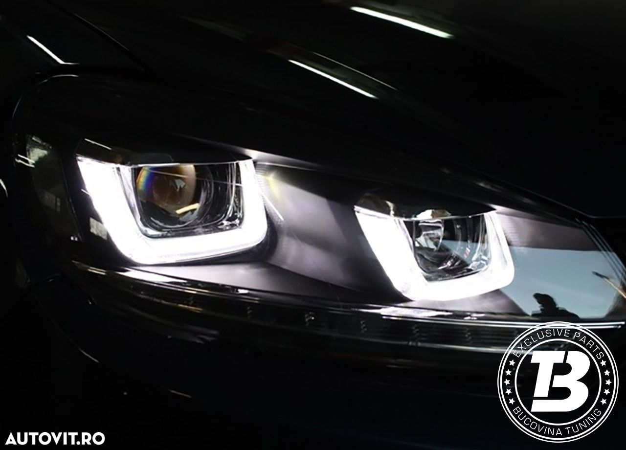 Faruri LED compatibile cu VW Golf 6 VI G7 U Design - 12