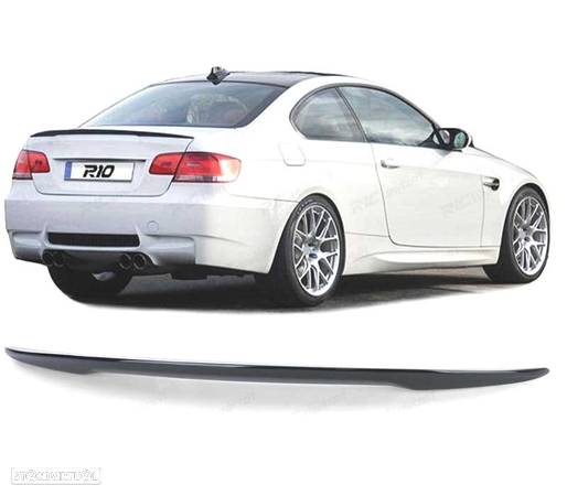 AILERON SPOILER TRASEIRO PARA BMW E92 06-14 M PERFORMANCE PRETO BRILHANTE - 1