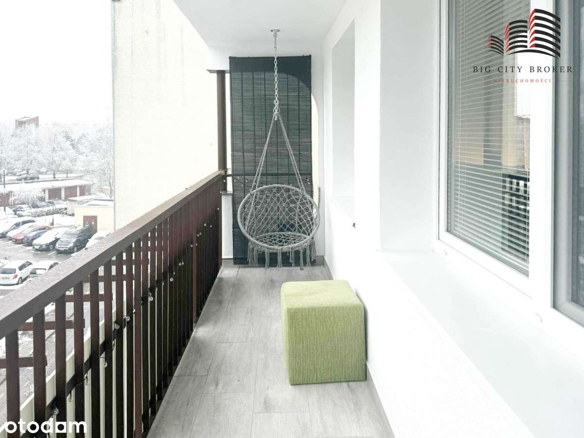 35,20 m2 z dużym balkonem na Wrotkowie-5