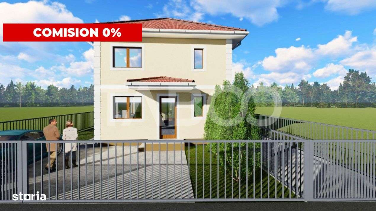 Casa individuala de vanzare cu 4 camere decomandate in Selimbar - Imagine principală: 1/6