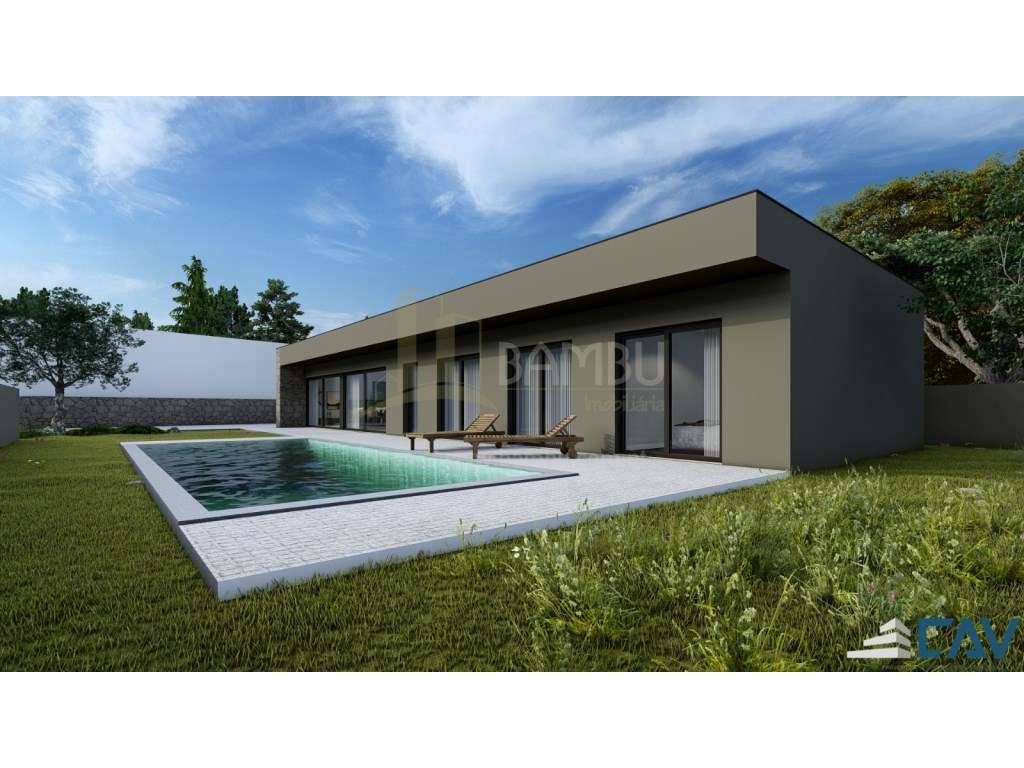 Moradia T3 de Arquitetura Moderna com Piscina - Em Construção-10