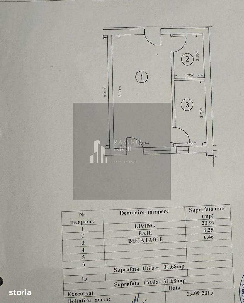 Garsoniera spatioasa/terasa inchisa, Brancoveanu/ Turnu Magurele