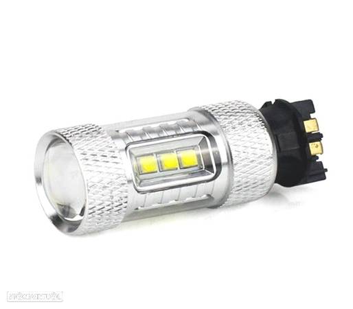 LÂMPADA LUZES DIURNAS PW24W OU PYW24W 80W 16SMD CANBUS - 1