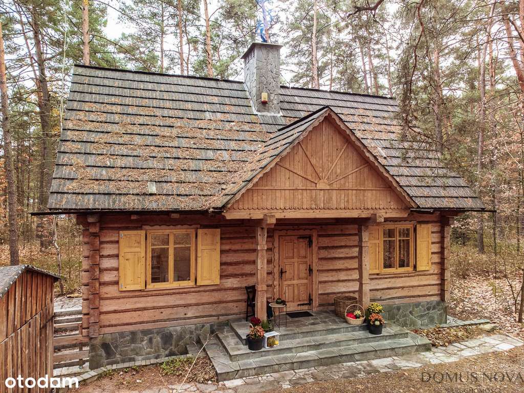 Dom z bala w stylu góralskim - las 1,5 ha-18