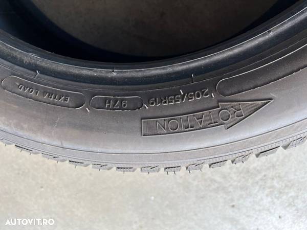 vand 4 anvelope 205/55/19 michelin de iarnă ca noi - 7