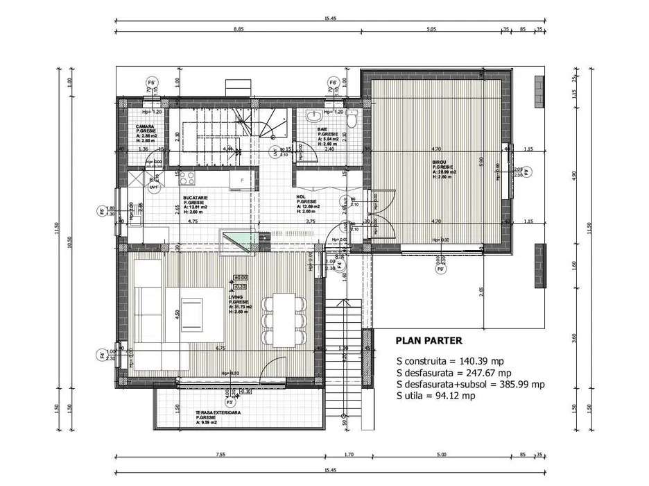 Teren de vanzare Feleacu, Cluj, 861 mp, Proiect aprobat, View panorami - Imagine principală: 4/5