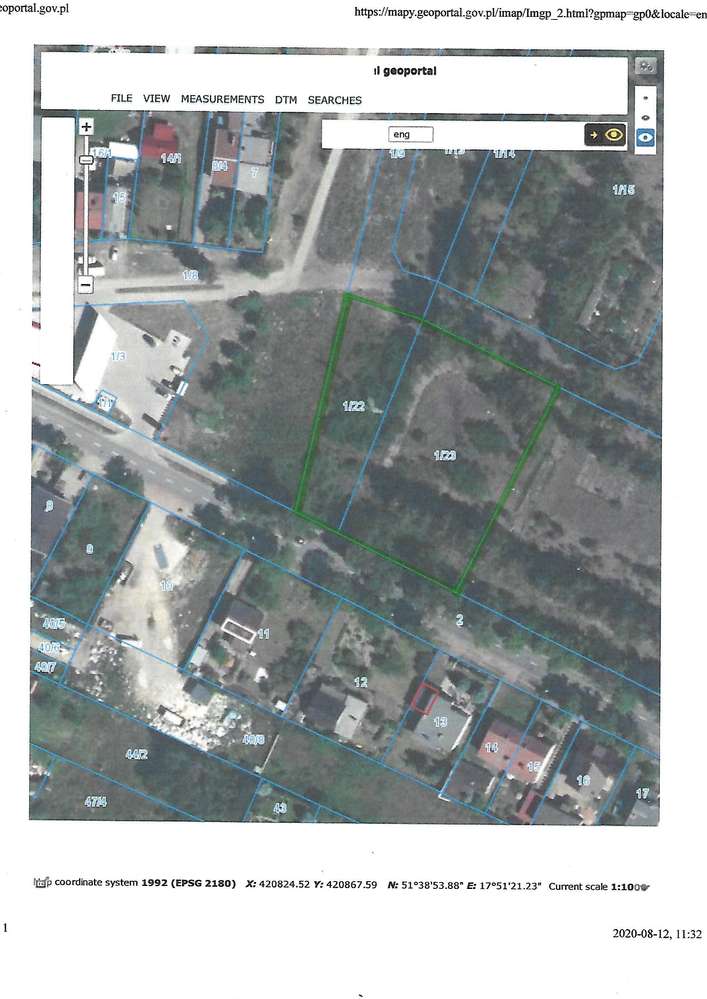 Grabowska - działka 4.059 m kw,-1