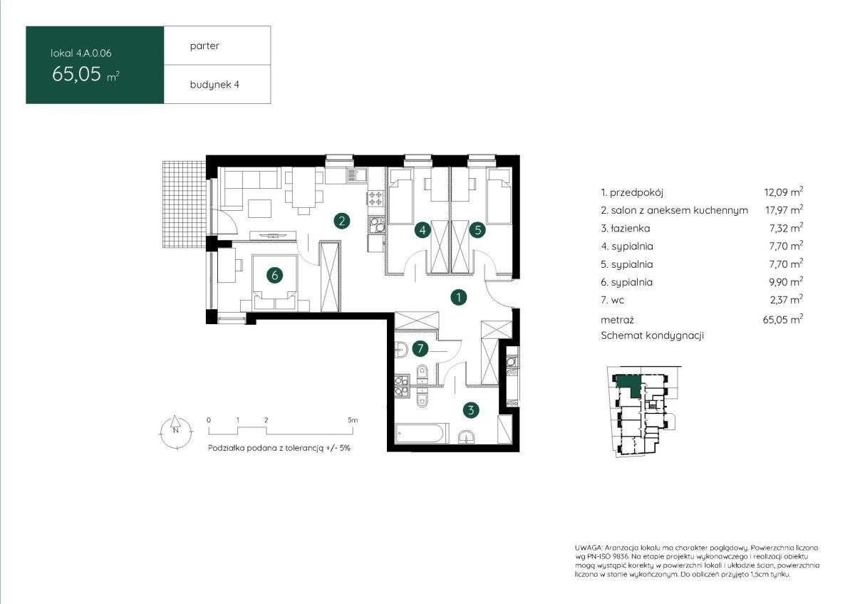 Gotowe 4 pokojowe | 2 łazienki | Dostępne od zar-4
