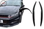 Pleoape Faruri VW Polo 6R 6C (2009-2017) Negru Lucios- livrare gratuita - 1