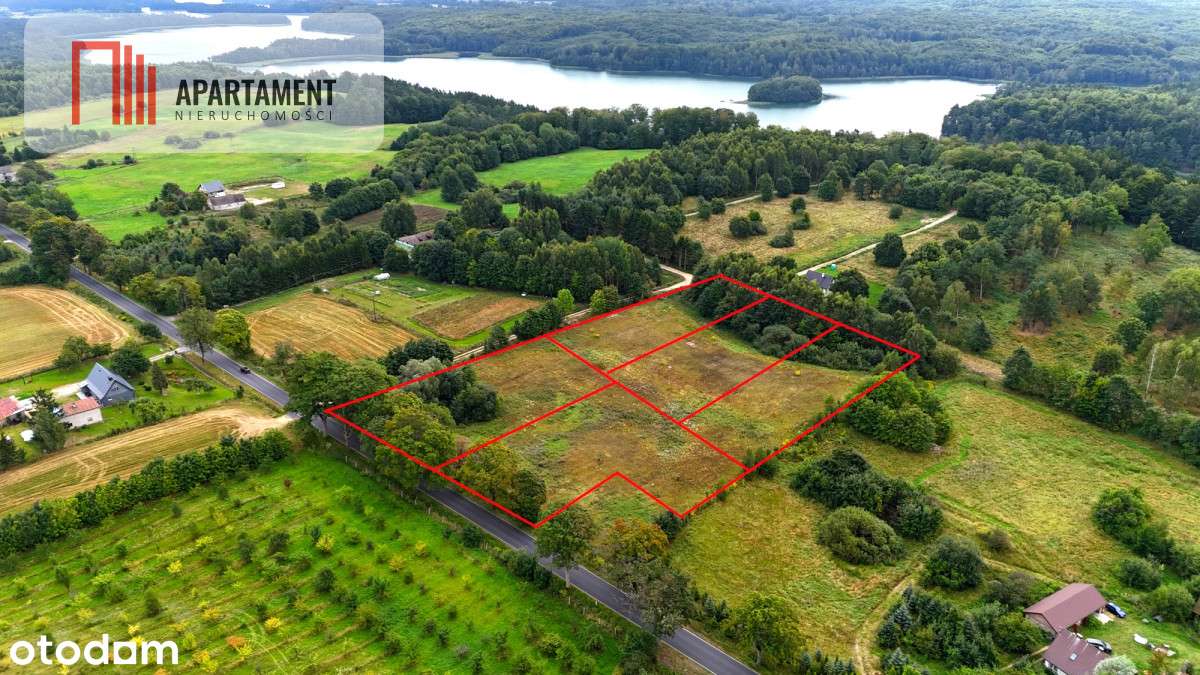 Działki budowlane niedaleko jeziora Komorze - Pełny obrazek: 1/8