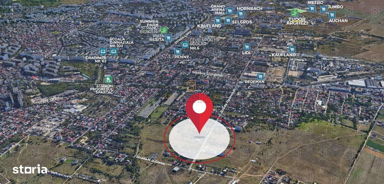 Teren 1.475 mp,  Ideal dezvoltare imobiliara, Str. N.D. Cocea - Imagine principală: 3/4