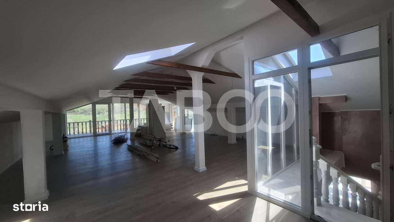 Casa de vanzare 405 mp utili 2 garaje 250 mp terase Slimnic Sibiu - Imagine principală: 5/19