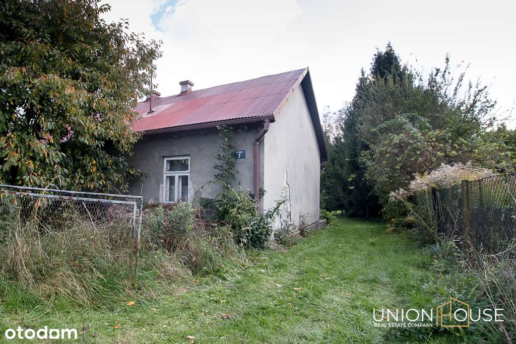 Działka z domem z pozwoleniem na budowę 10 arów - Pełny obrazek: 5/13