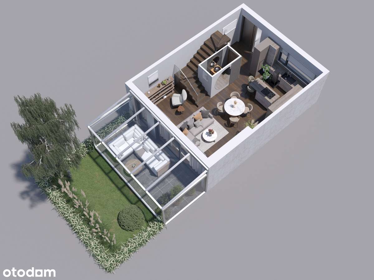 Wyjątkowa oferta dom miejski z garażem przy Parku-Willowe Stare Włochy-6