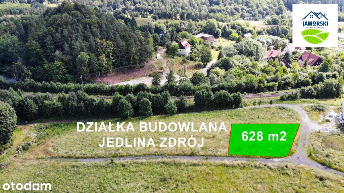 Działka budowlana w Jedlinie Zdrój - Glinica - Pełny obrazek: 1/9