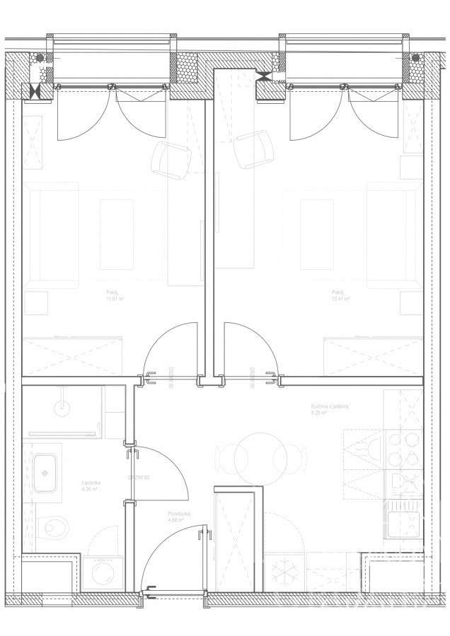 Angel City Walońska mieszkanie 2 pok. z umową-11