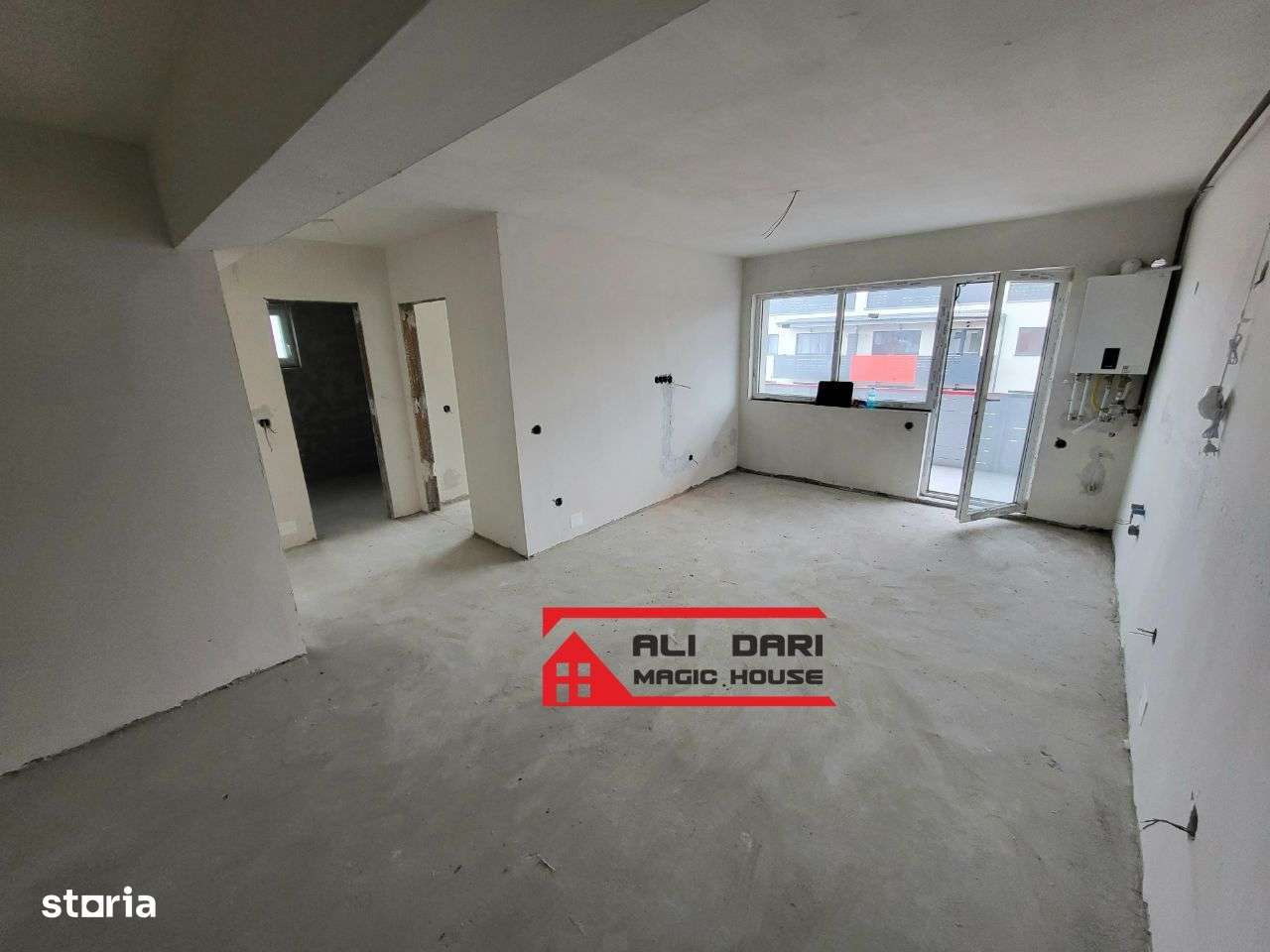 Apartament 3 camere , geam la baie, etaj 2 din 4 , semifinisat - Imagine principală: 5/15