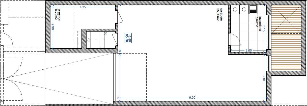 Moradia T3 NOVA c/ logradouro e Jardim - em Águas Santas, Maia-11
