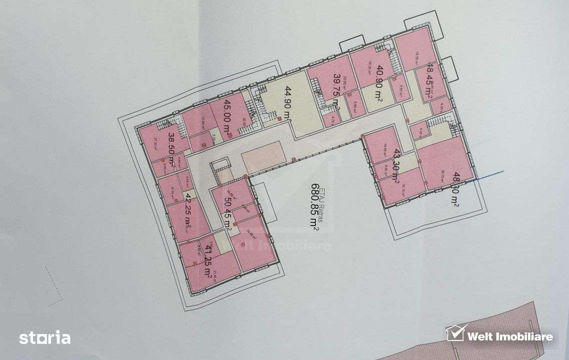 Apartament 2 camere, balcon, zona centrala, constructie noua - Imagine principală: 2/4