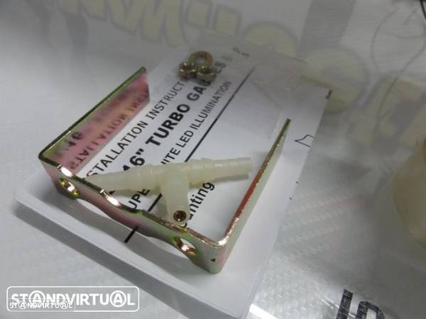 Manômetro da Pressão do Turbo 3 bar Fundo Preto c/iluminaçao led branco Depo Racing Japan 52mm de diametro c/2 anos de garantia - 14
