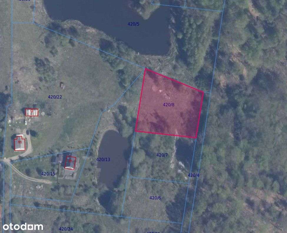 Duża działka przy lesie z widokiem na staw / WZ-5