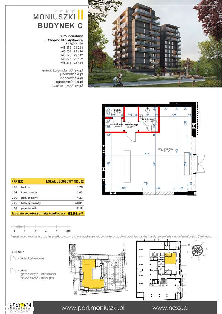 Lokal usługowy - Park Moniuszki II budynek C Mysłowice - Pełny obrazek: 2/4