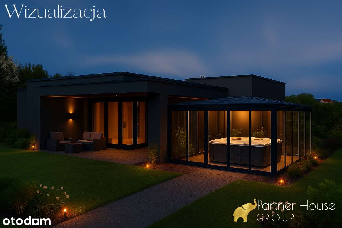 Nowoczesna bryła! Dom parterowy z oświetleniem Led - Pełny obrazek: 4/12