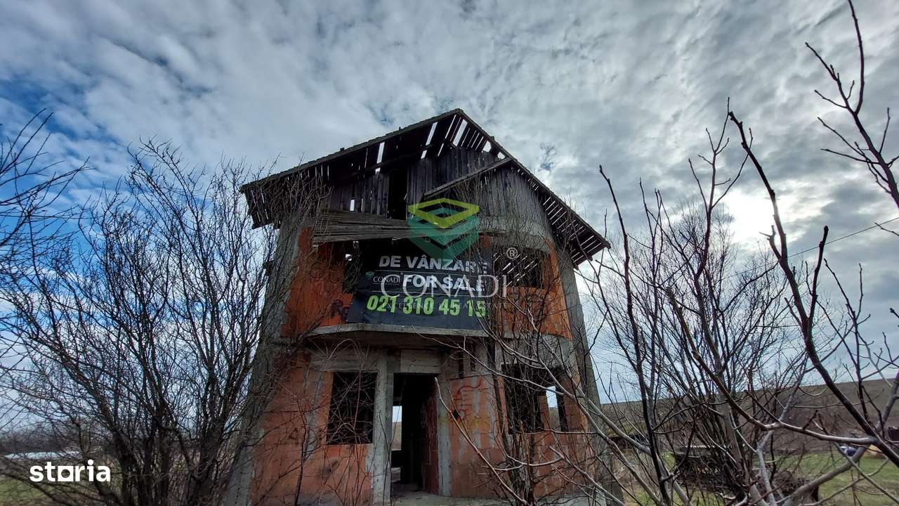 Vila la rosu cu 2000mp curte in comuna Cornetu-10