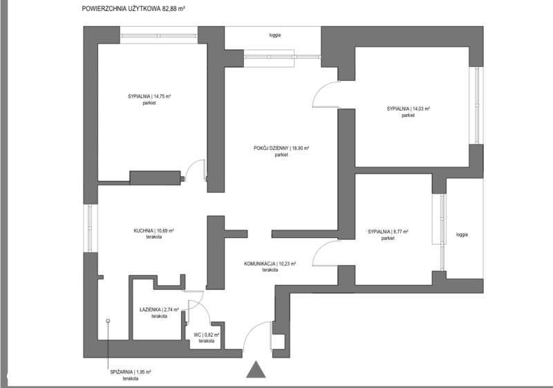 Atrakcyjna lokalizacja Doły - 4 pokoje - 82 mkw, 2 balkony/ loggia!-0