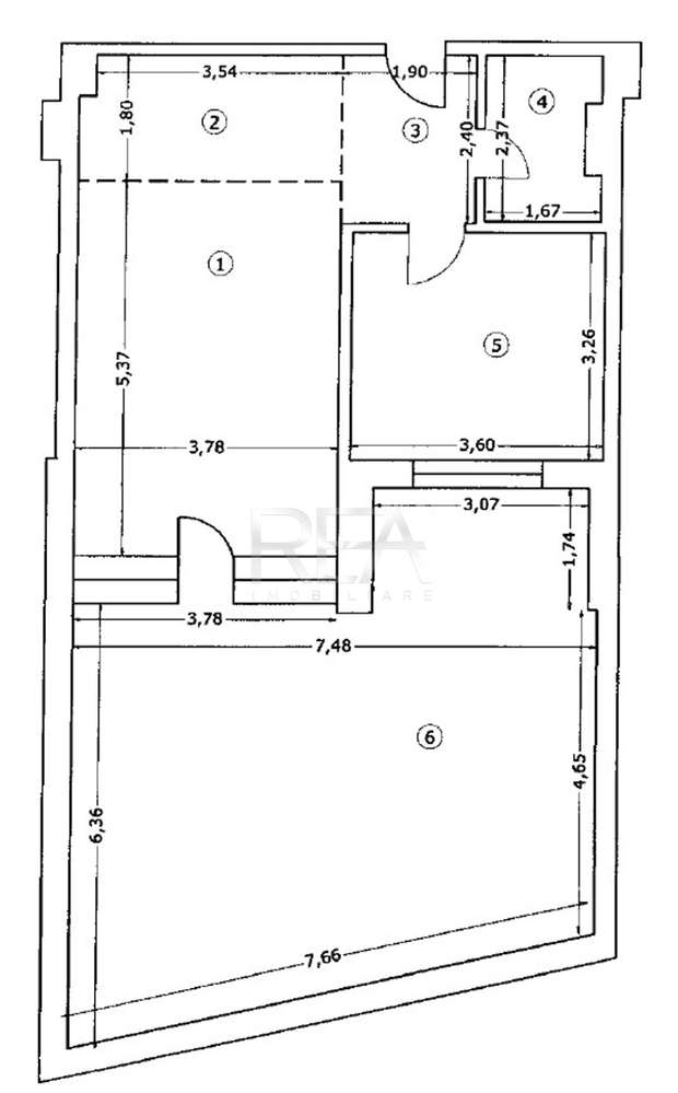 2 camere Unirii decomandat, centrala, et. 1, an 2017, 98 mp