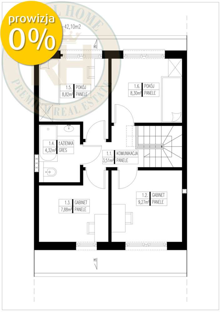 Nowoczesny 5-pokojowy dom 93m2 z ogródkiem-13