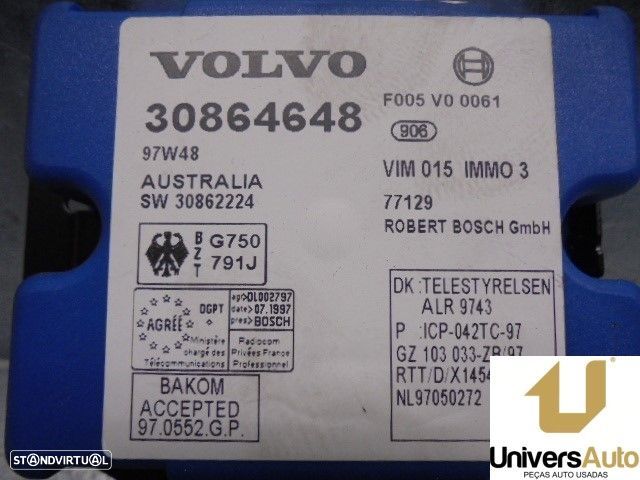 MODULO ELECTRONICO VOLVO V40 BREAK FAMILIAR 1998 -30864648 - 1
