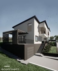 Casa tip duplex proiect unic cu garaj