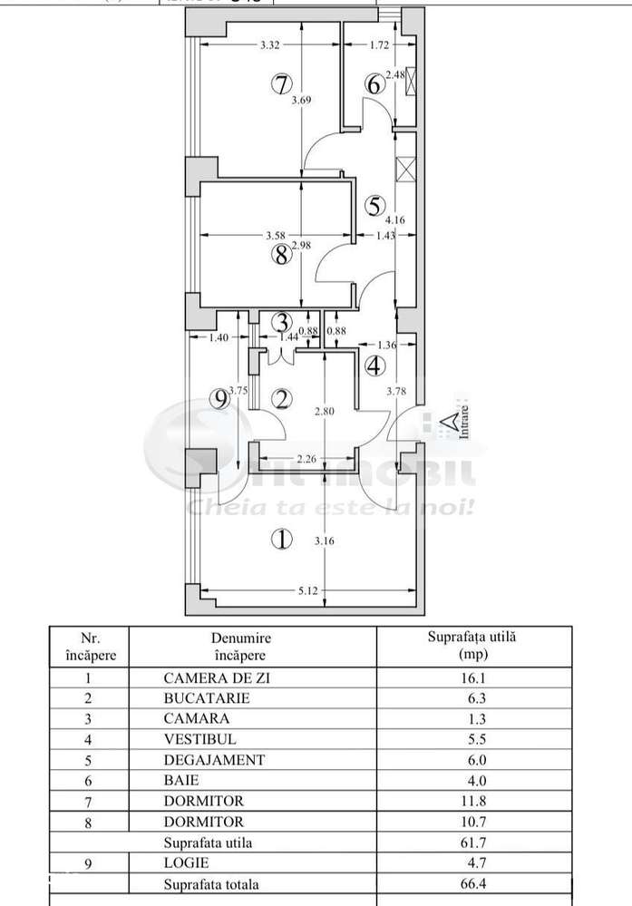 Ap. 3 camere decomandat - Moldova Center - Ultracentral !-2