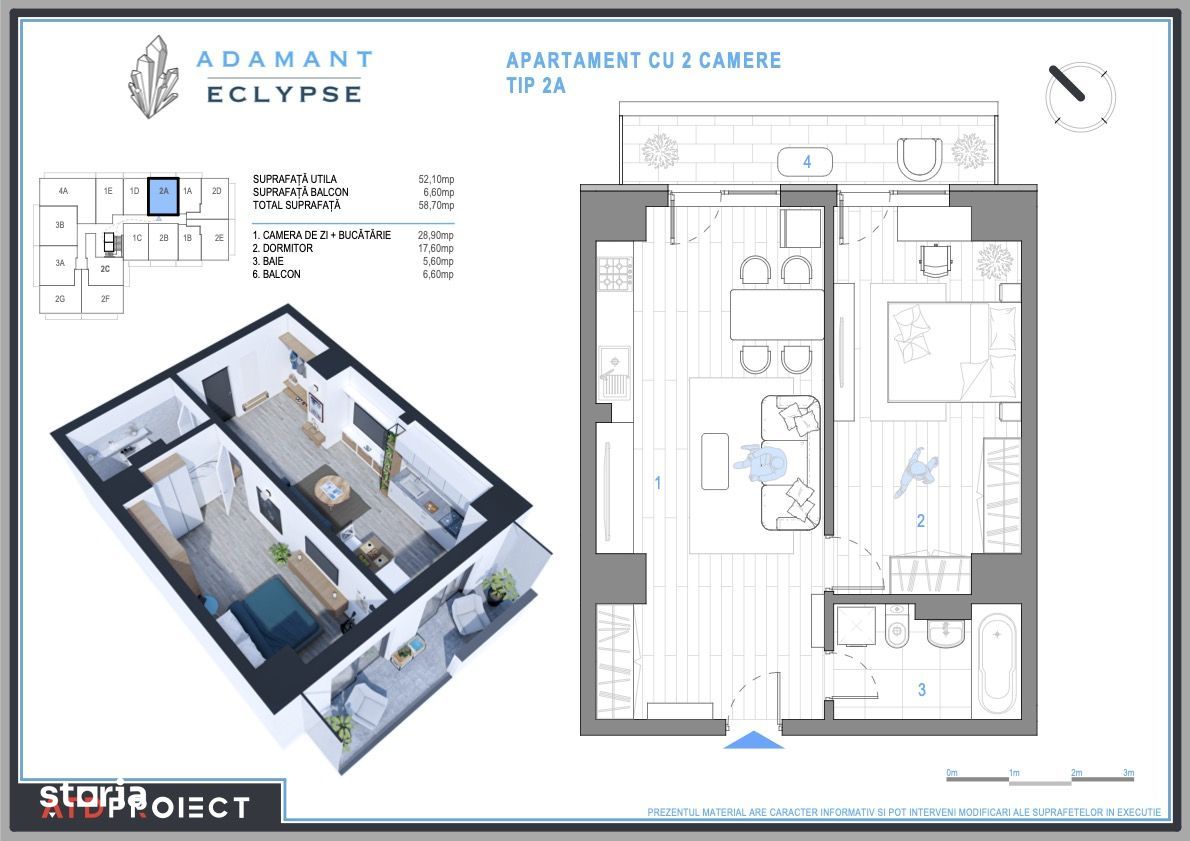 ADAMANT ECLYPSE, 2 camere, TIP 2A, 58.7mp CUG-BRD