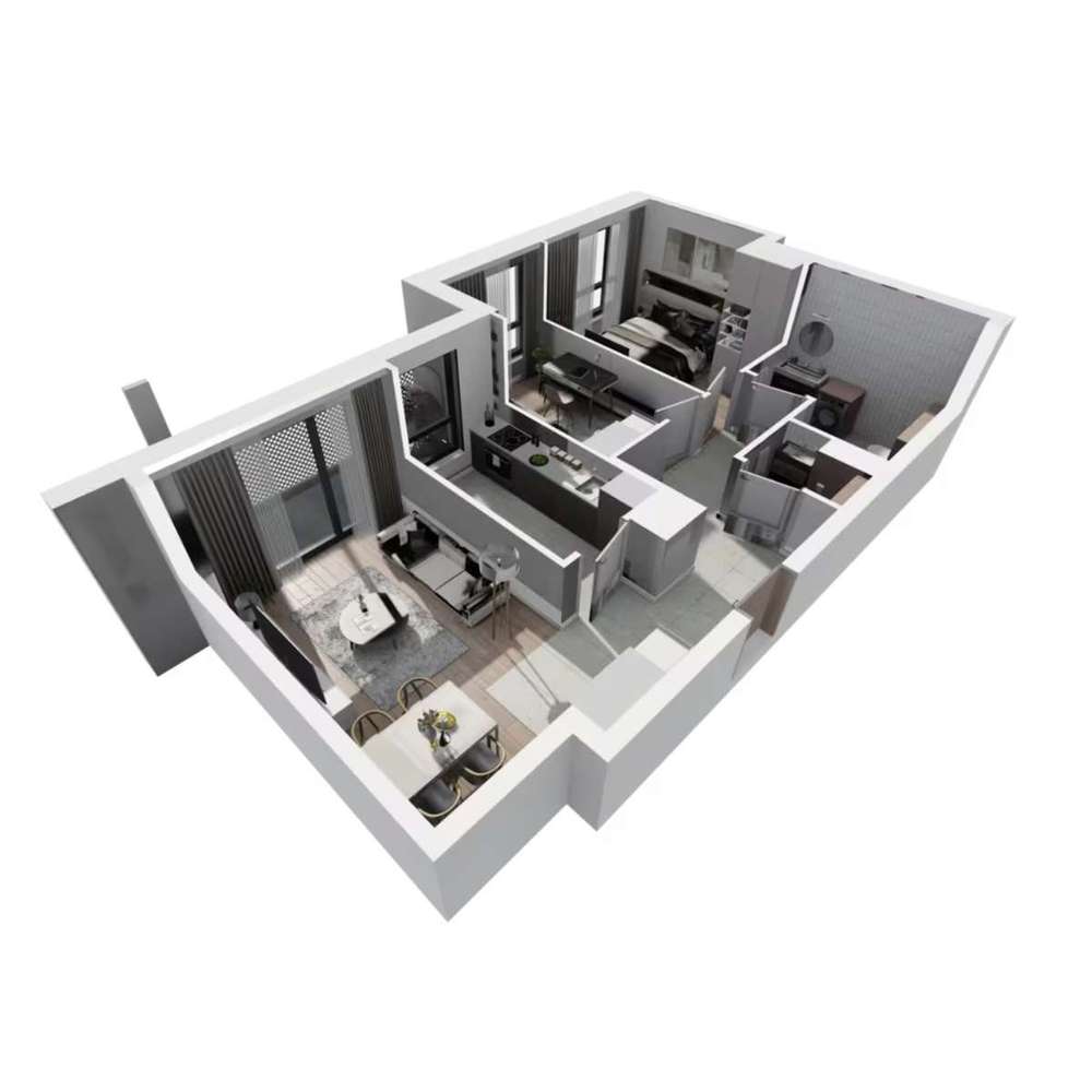 OSOBNA KUCHNIA Jasne 59m Mieszkanie JEŻYCE - Pełny obrazek: 5/13