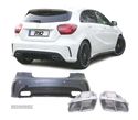 KIT CARROÇARIA PARACHOQUES PARA MERCEDES AMG A45 CLASSE A W176 COM PDC + LAVA-FARÓIS + PONTEIRAS - 3