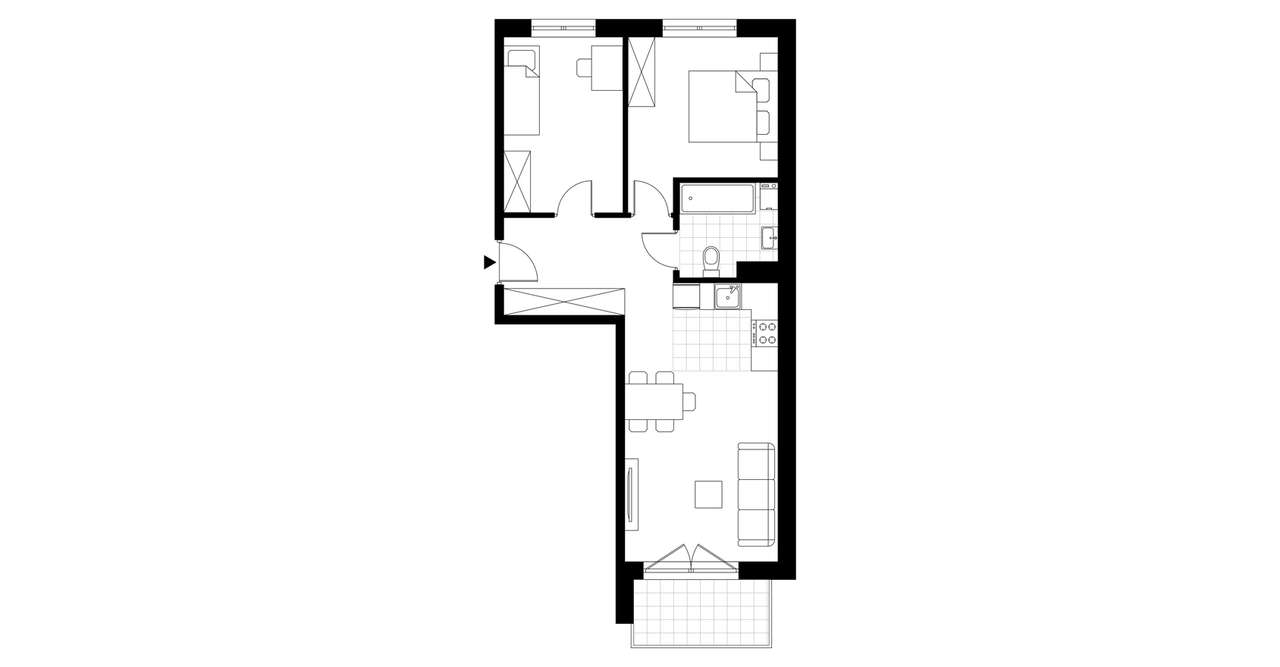 3-pokojowe mieszkanie 55m2 + balkon Bez Prowizji - Pełny obrazek: 3/8