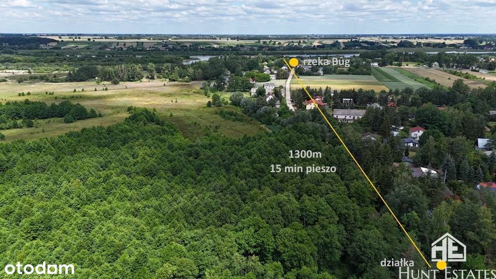 Działka w otoczeniu lasu z domem mieszkalnym i SPA-1