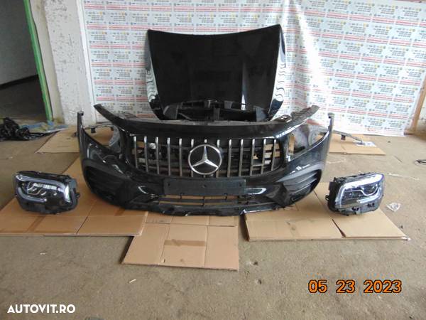 Fata completa Mercedes GLB X247 AMG capota bara fata aripi faruri trager radiatoare ventilator 2.0 benzina far aripa - 1